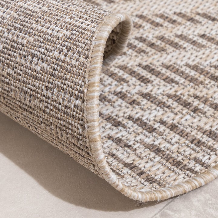 Rond buiten vloerkleed - Tiga Palm Taupe  - 6