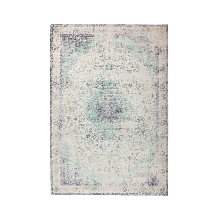 Vintage vloerkleed - Vanessa 8401 Ivoor/Mint  - 1