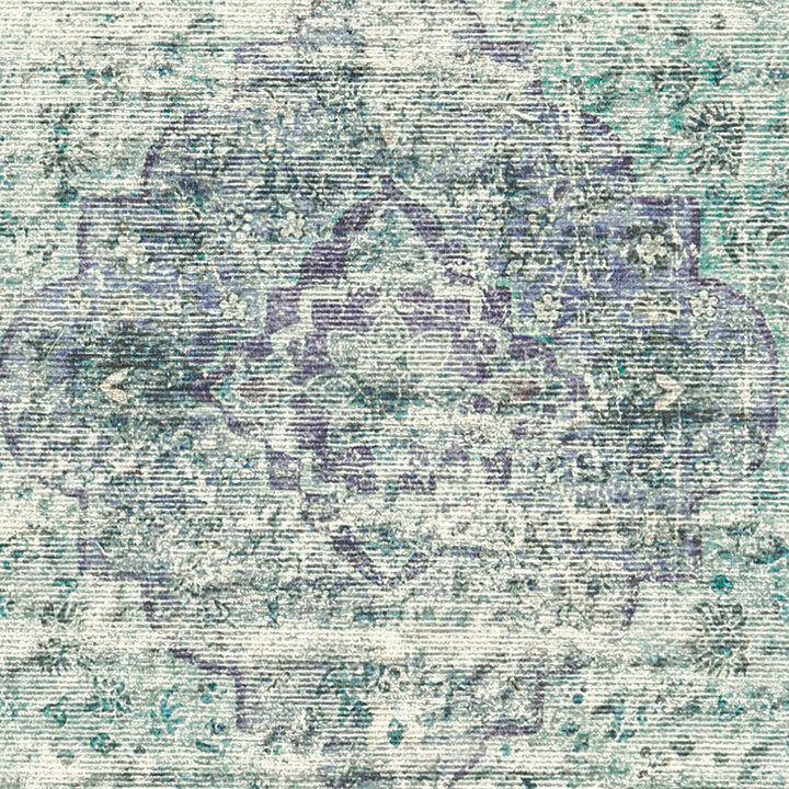 Vintage vloerkleed - Vanessa 8401 Ivoor/Mint  - 3