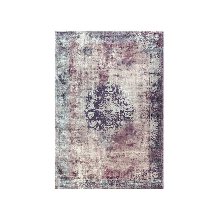 Vintage vloerkleed - Vanessa 8403 Antraciet/Rood  - 1