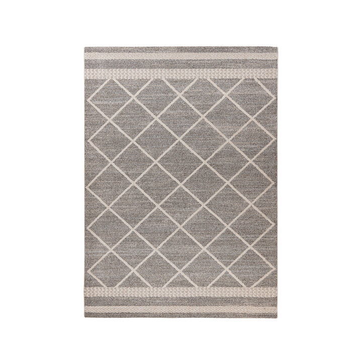 Geometrisch vloerkleed - Rhombo Lines 225 Bruin/Beige  - 1
