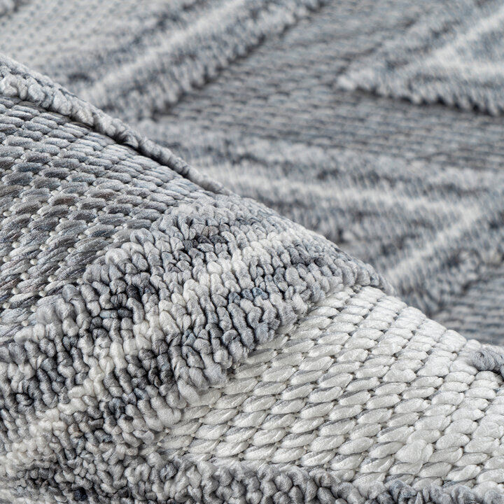 Modern vloerkleed - Sari ZigZag 225 Grijs  - 3