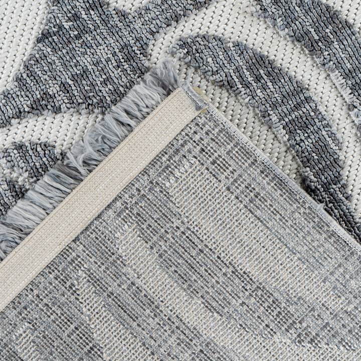 Modern vloerkleed - Sari Zebra 225 Grijs  - 4