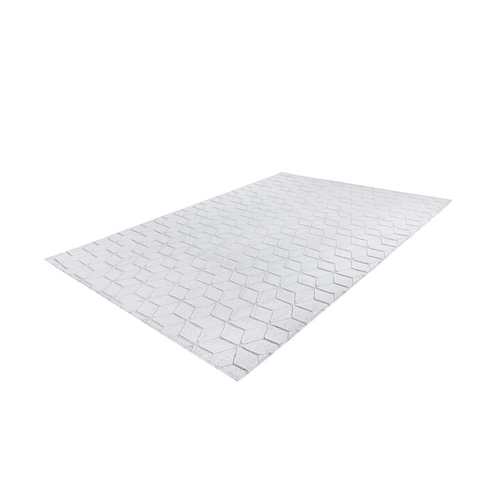 Geometrisch vloerkleed - Vica Geo 125 Wit/Grijsblauw  - 2