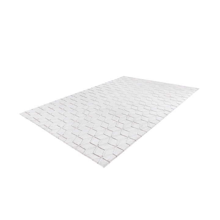 Geometrisch vloerkleed - Vica Geo 125 Wit/Taupe  - 2