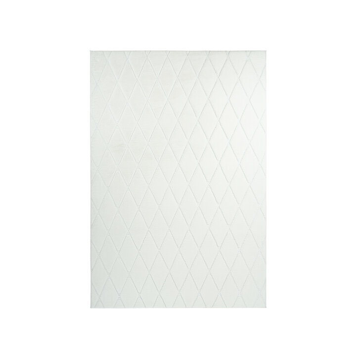 Geometrisch vloerkleed - Vica Lines 225 Wit  - 1