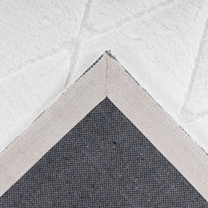 Geometrisch vloerkleed - Vica Lines 225 Wit  - 4