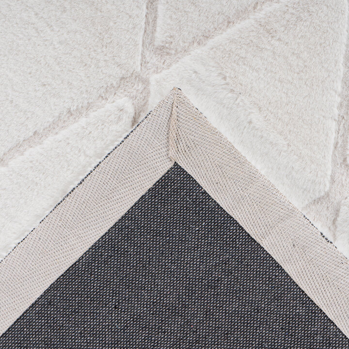 Geometrisch vloerkleed - Vica Lines 225 Wit/Creme  - 4