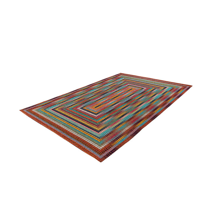 Kleurrijk vloerkleed - Patty Border 125 Multi - 2