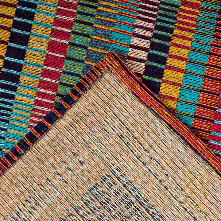 Kleurrijk vloerkleed - Patty Border 125 Multi - 4