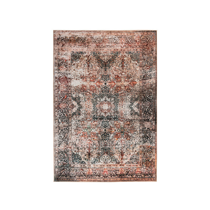 Oosters vloerkleed - Sarah  Medaillon 200 Rood/Zwart - 1