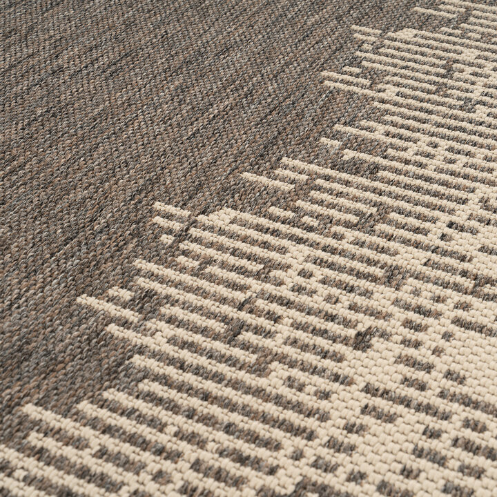 In- & Outdoor vloerkleed - Swash Border 900 Bruin/Creme  - 2