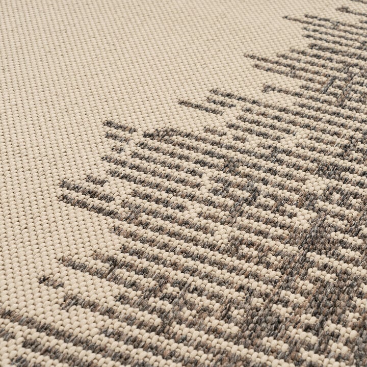 In- & Outdoor vloerkleed - Swash Border 900 Creme/Bruin  - 2