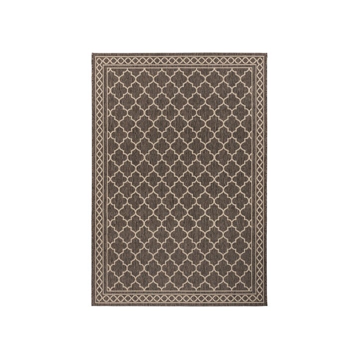 In- & Outdoor vloerkleed - Swash Diamonds 300 Bruin/Creme - 1