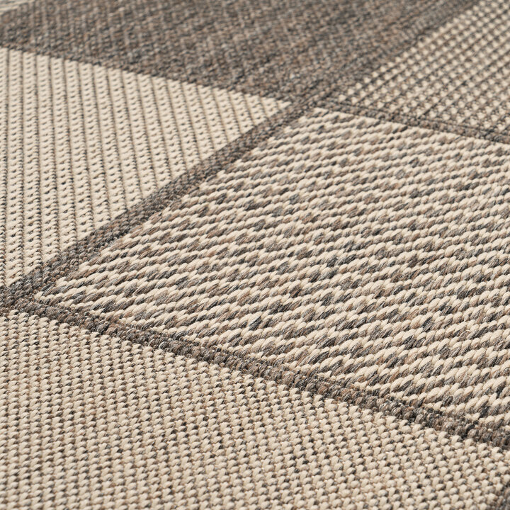 In- & Outdoor vloerkleed - Swash Tiles 400 Bruin/Creme - 2
