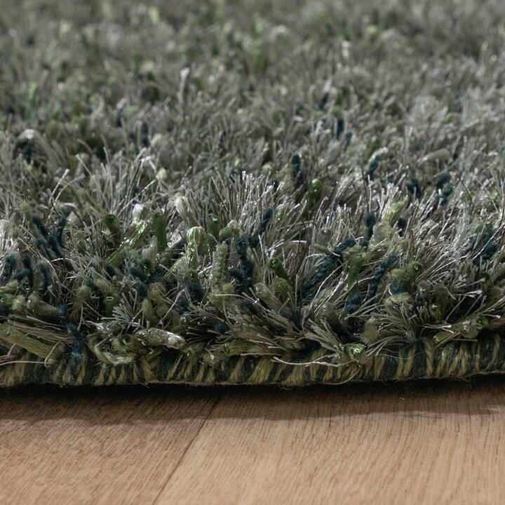 Rond shaggy vloerkleed - Grace Groen - 5