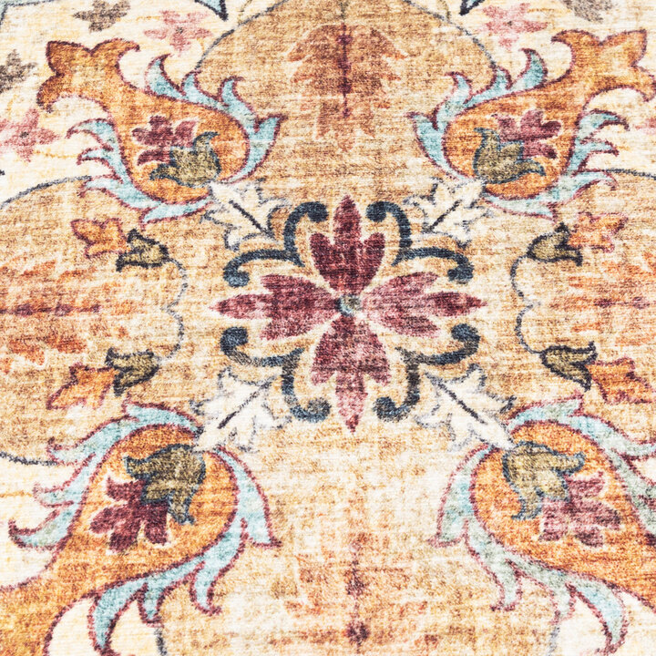 Rond vintage buitenkleed - Santo Mandala Lichtblauw - 3