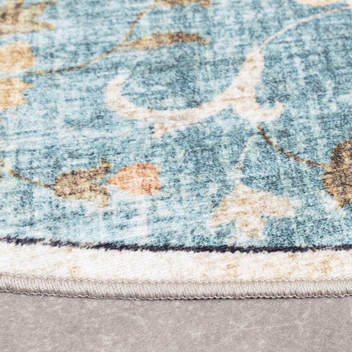 Rond vintage buitenkleed - Santo Mandala Lichtblauw - 5