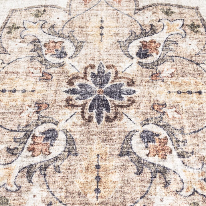 Rond vintage buitenkleed - Santo Mandala Blauw/Grijs - 3