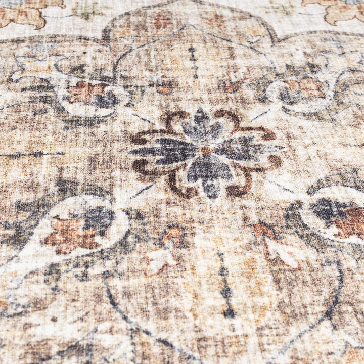 Rond vintage buitenkleed - Santo Mandala Groen - 3
