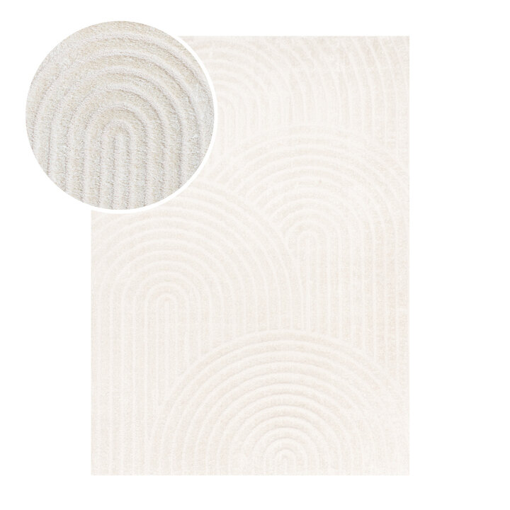 Japandi vloerkleed - Yori Arches Creme - 1
