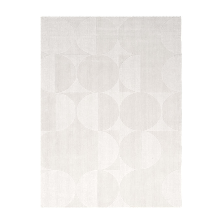 Wollen vloerkleed - Giselle Circles Wit  - 1