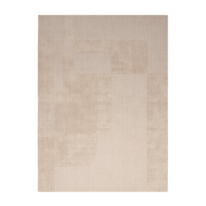 Wollen vloerkleed - Giselle Abstract Beige  - 1