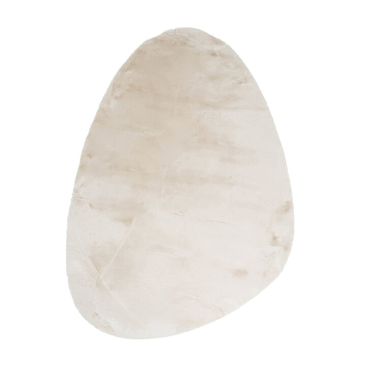 Zacht hoogpolig vloerkleed - Comfy Supreme Pebble Creme  - 1