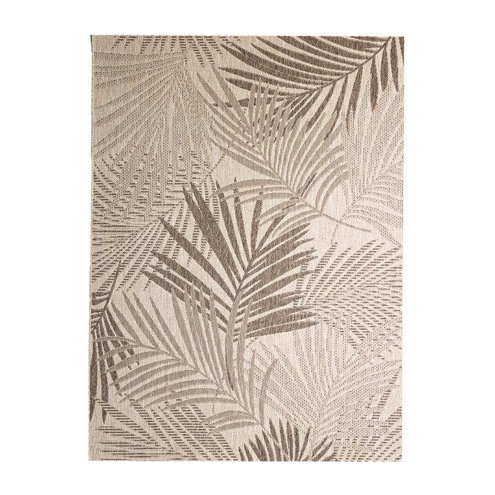 Buiten vloerkleed - Tiga Palm Taupe  - 1