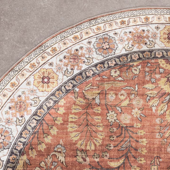 Ovaal vintage buitenkleed - Santo Flora Terra - 4