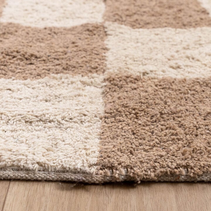 Retro vloerkleed - Gambit Beige/Wit - 5