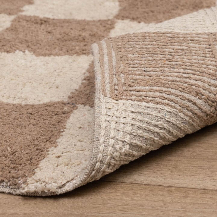 Retro vloerkleed - Gambit Beige/Wit - 6