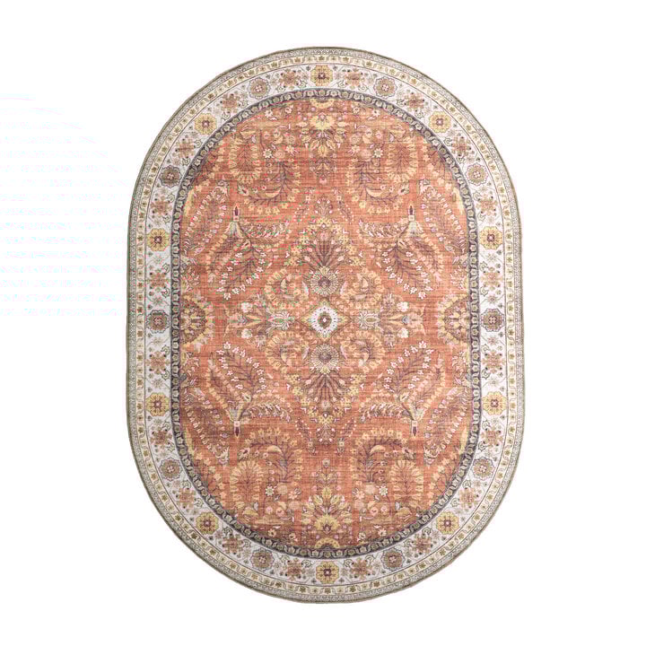Ovaal vintage buitenkleed - Santo Flora Terra - 1