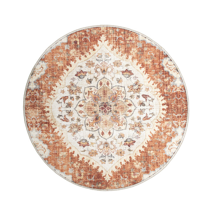 Rond vintage buitenkleed - Santo Mandala Terra - 1