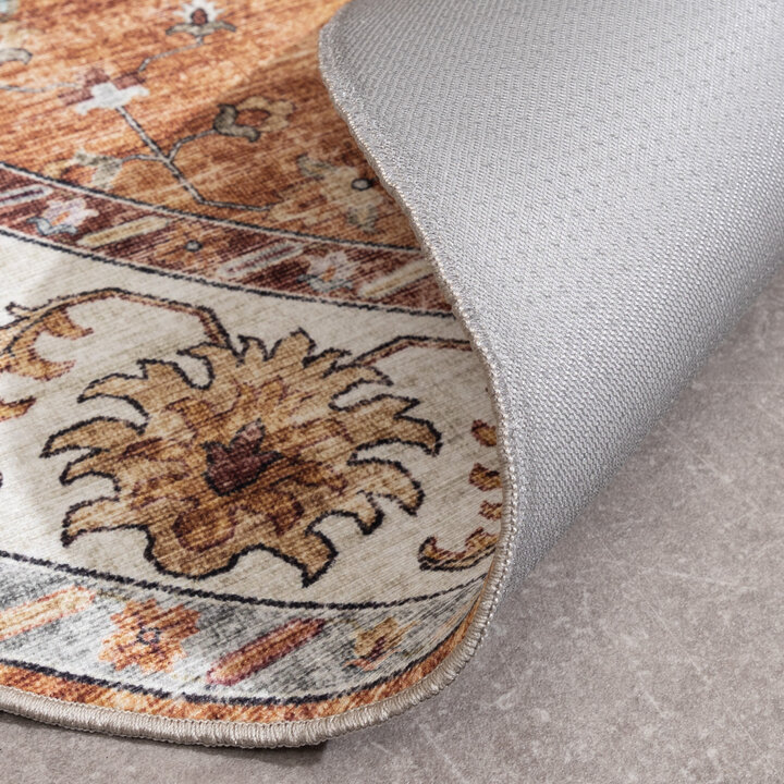 Rond vintage buitenkleed - Santo Medaillon Terra - 6