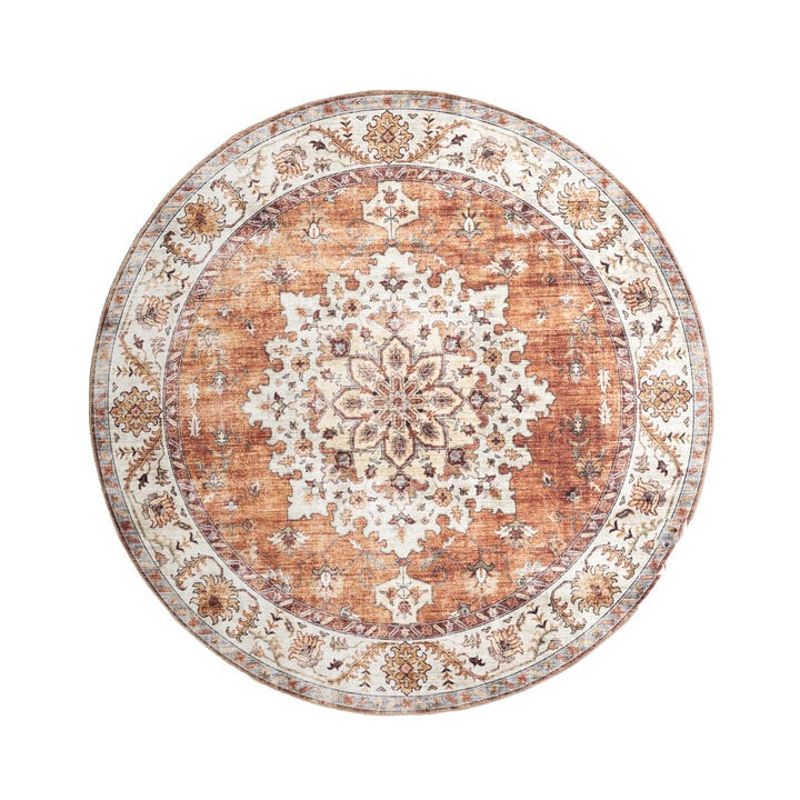 Rond vintage buitenkleed - Santo Medaillon Terra - 1