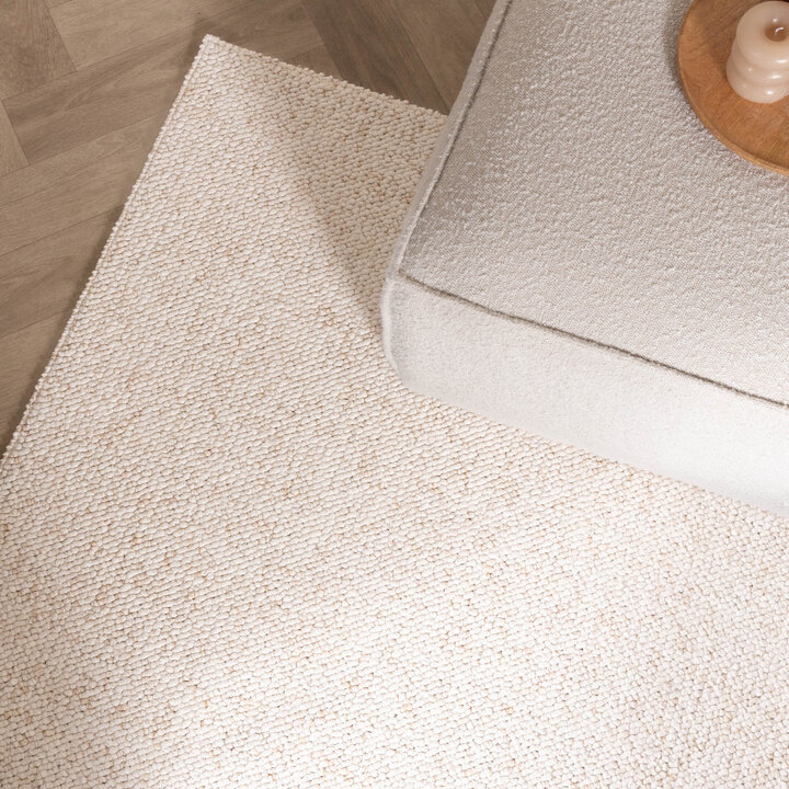 Wasbaar wollen vloerkleed - Bruno Creme/Wit - 3