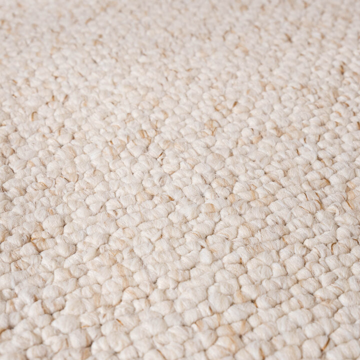 Wasbaar wollen vloerkleed - Bruno Creme/Wit - 4