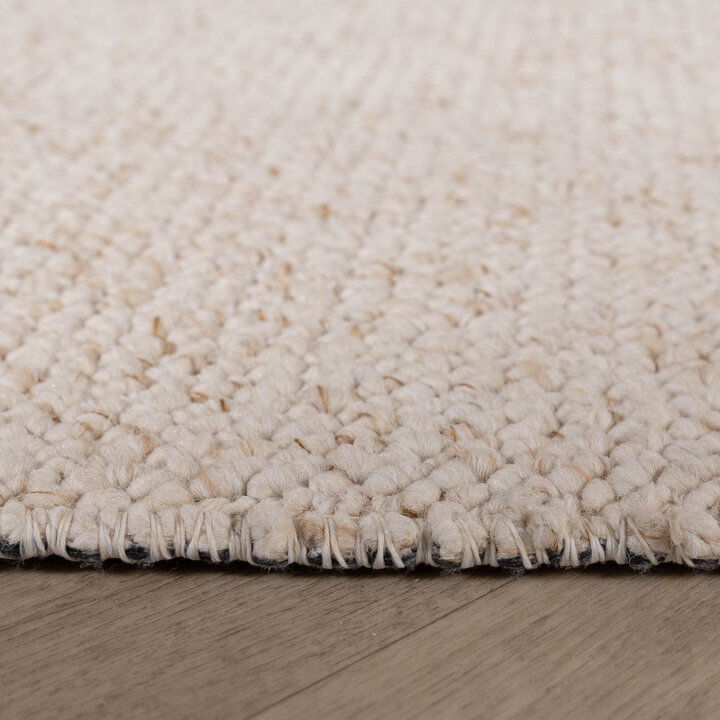 Wasbaar wollen vloerkleed - Bruno Creme/Wit - 6