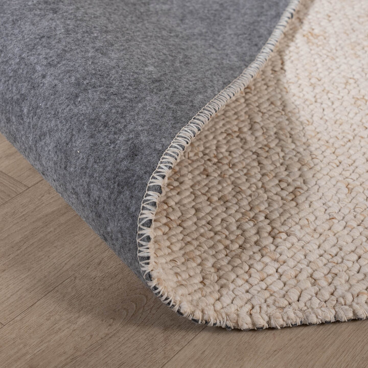 Wasbaar wollen vloerkleed - Bruno Creme/Wit - 7