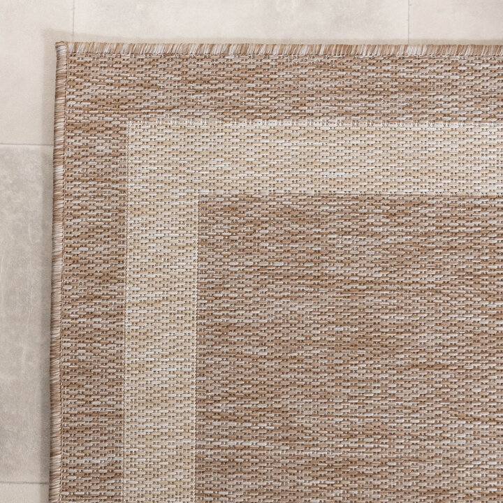In- & Outdoor loper - Sierra Border Beige/Creme - 4