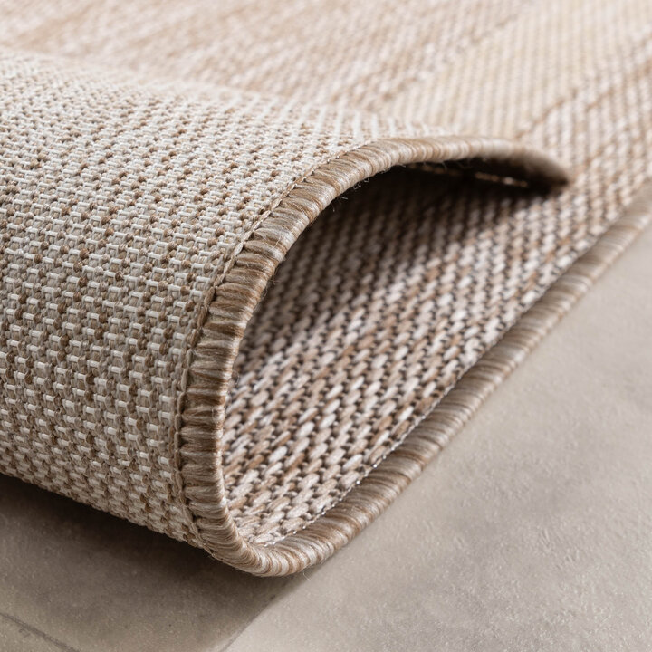 In- & Outdoor loper - Sierra Border Beige/Creme - 6