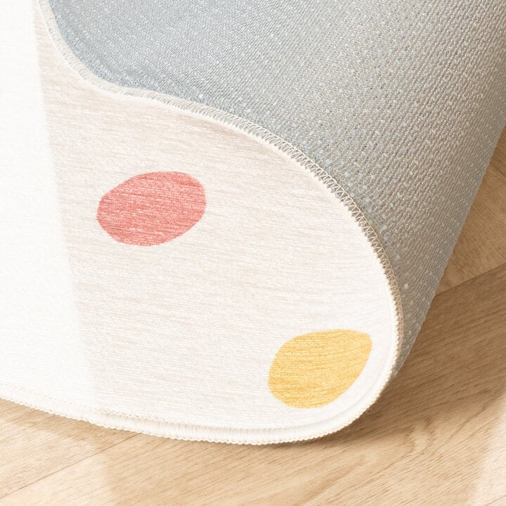 Rond wasbaar kindervloerkleed - Evi Confetti Multicolor - 6