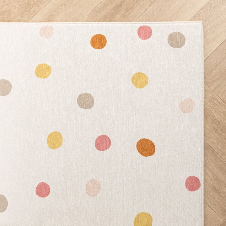 Wasbaar kindervloerkleed - Evi Confetti Multicolor - 4