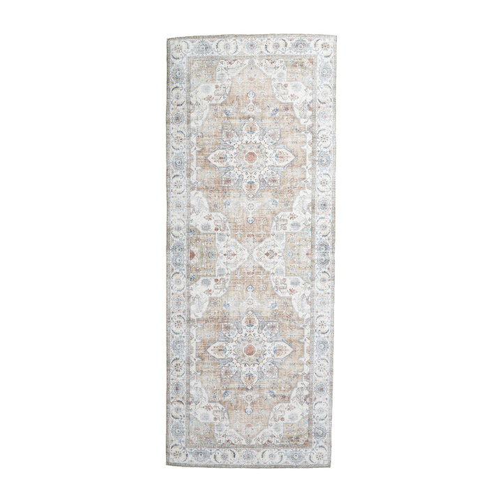 Wasbare loper - Domingo Mandala Beige - 1