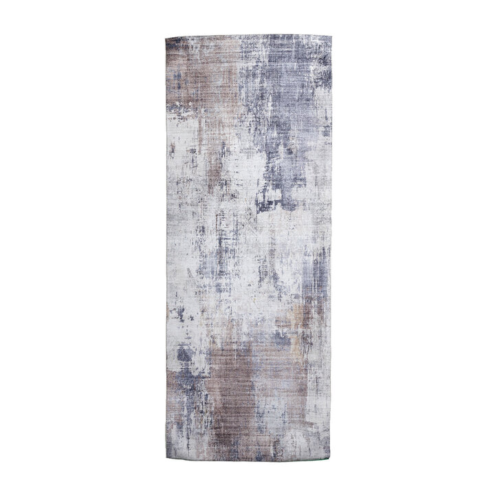 Wasbare loper - Domingo Grunge Taupe/Creme - 1