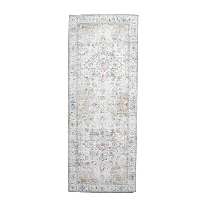 Wasbare loper - Domingo Mandala Wit - 1