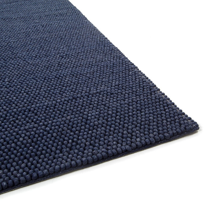 Wollen vloerkleed op maat - New Loop Donkerblauw 290 - 2
