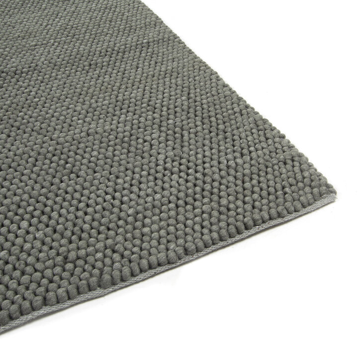Wollen vloerkleed op maat - New Loop Grijs/Groen 456 - 2