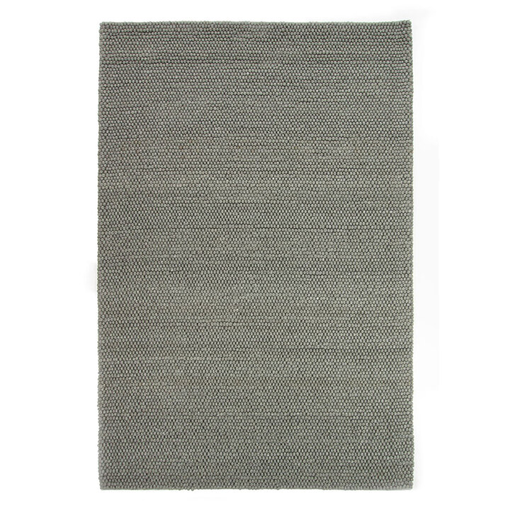 Wollen vloerkleed op maat - New Loop Grijs/Groen 456 - 1